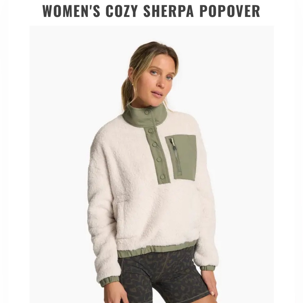 NWOT Vuori Women’s Sherpa Popover size SM